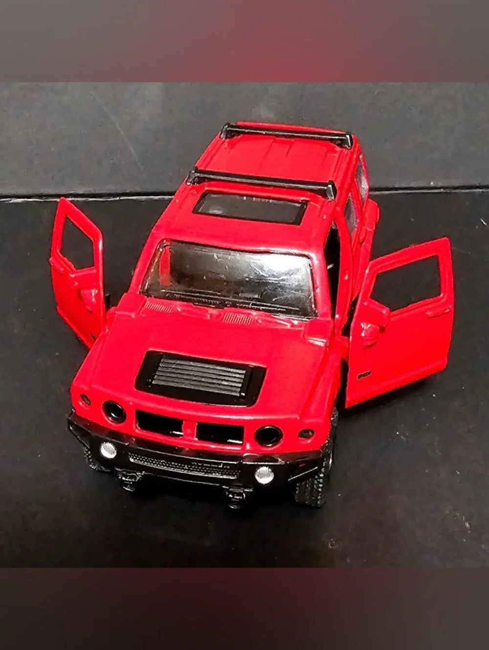 Diecast Metal Toy Model MSZ Red Hummer H3 SUV 1:32